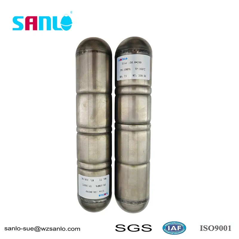 50 * 240 korkean paineen kestävä titaaninen kelluva pallo